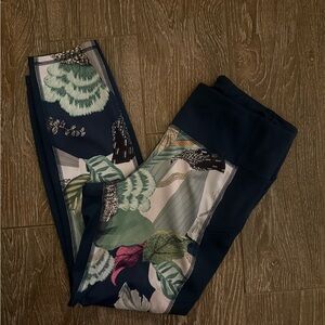 Athleta Navy and Multicolor Leggings